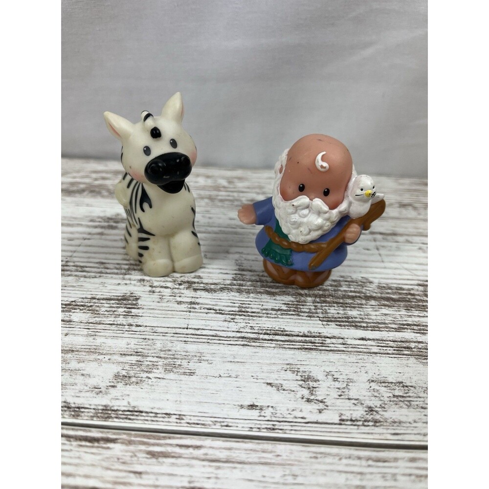 Fisher Price Little People Noah's Ark Replacement Noah Figure Zebra